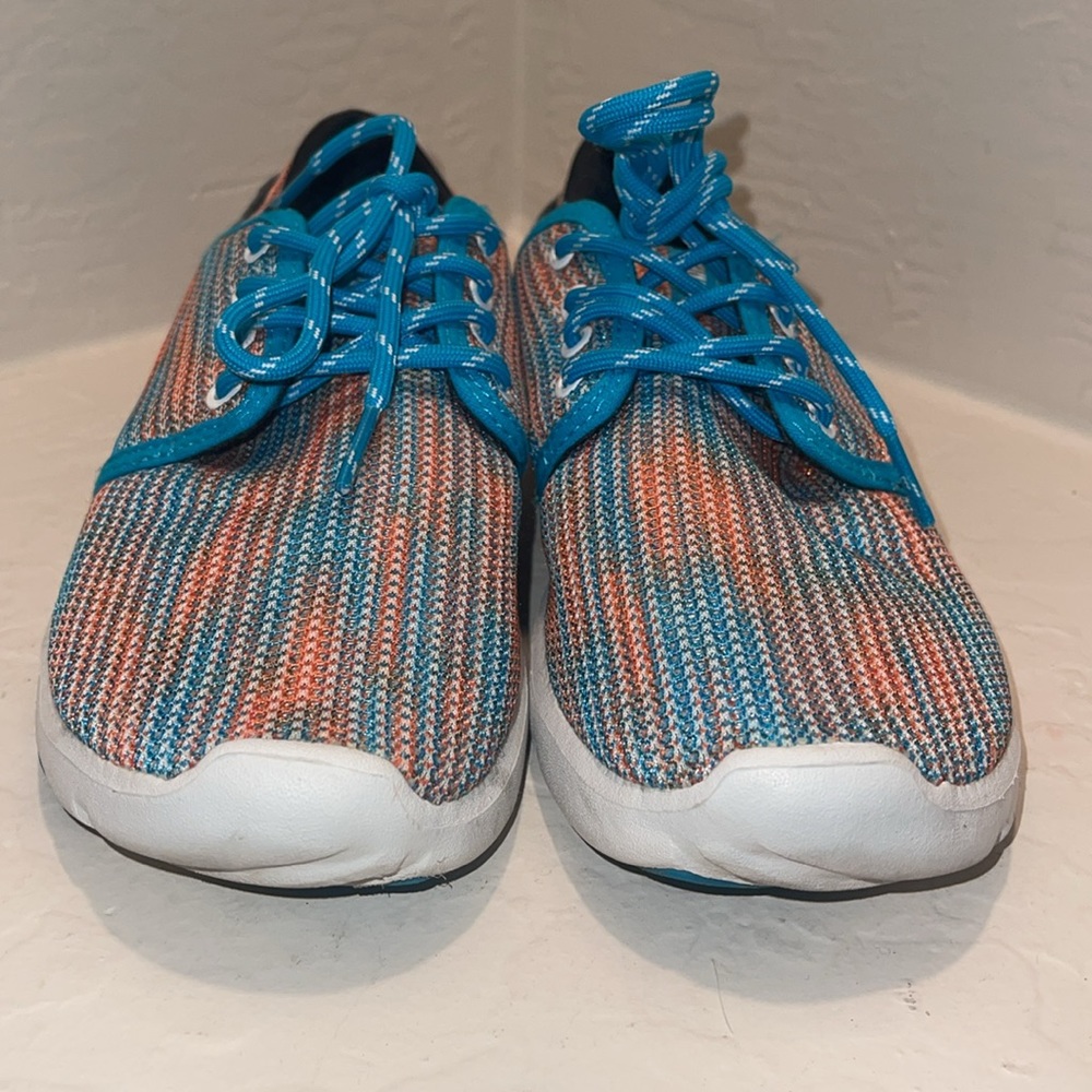 ETNIES SCOUT WOMAN’S SHOE BLUE/MULTICOLOR TOP SZ 8 PRE OWNED EXCELLENT CONDITION - Picture 4 of 15